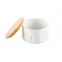 Flake salt cellar Salt, bamboo/ceramic, D8, H5cm