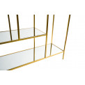 Metal shelf Benikarlo, golden, 80x25x90cm