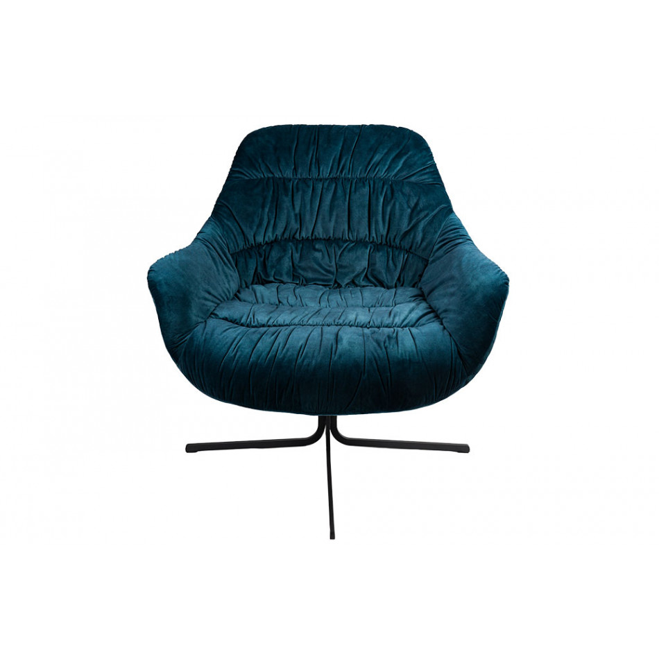 Chair Silandro, swivel, sea blue tone, 83x76x79cm, seat height 47cm