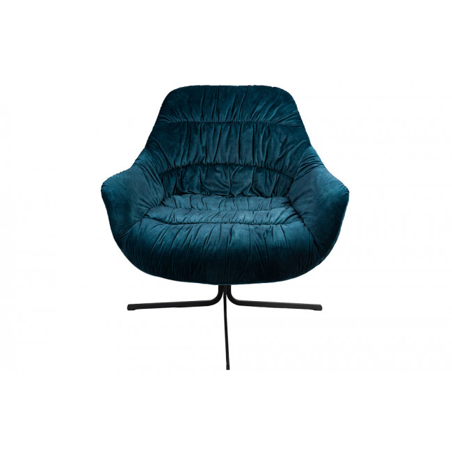 Chair Silandro, swivel, sea blue tone, 83x76x79cm, seat height 47cm