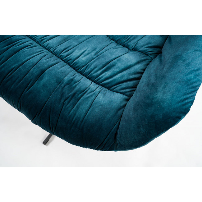 Chair Silandro, swivel, sea blue tone, 83x76x79cm, seat height 47cm