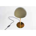 Table lamp Lima, brass/gold color, with olive green enamel, D22xH41cm, E27 25W