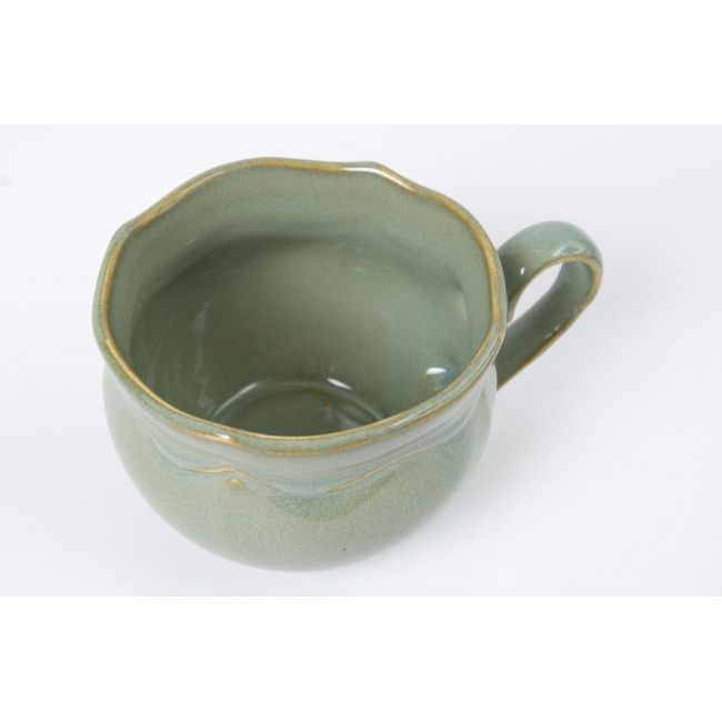 Tea cup Gran Via, green colour, H12cm, D9.5cm, 300ml