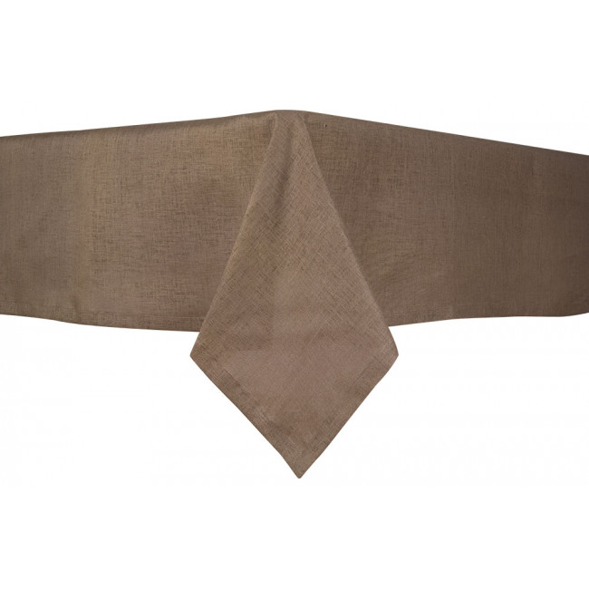 Tablecloth Linen, taupe colour, 140x260cm