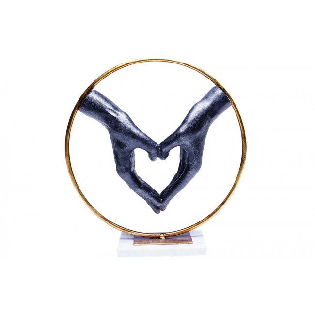 Deco object Heart Hand, D33x10.5cm