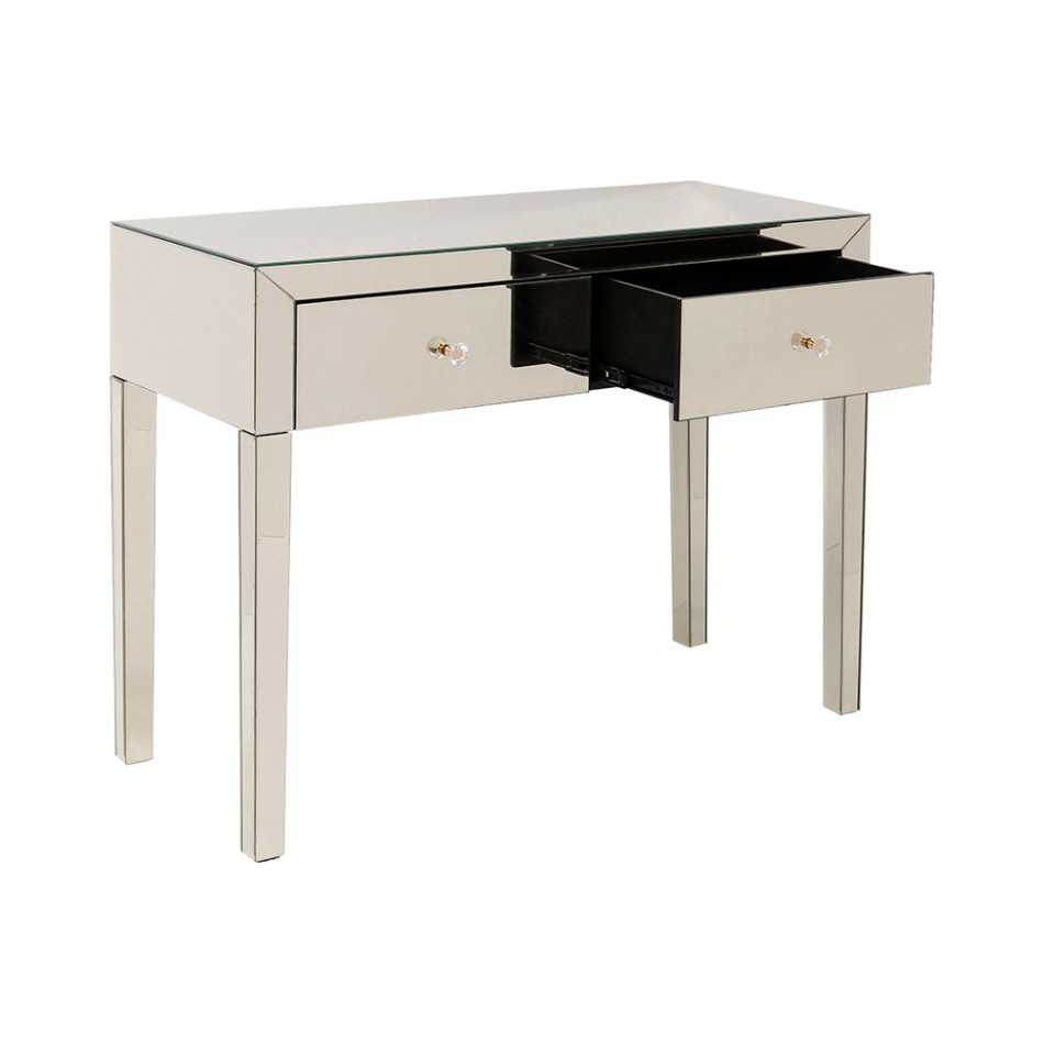 Console Luxury Champagne, H92.5x100x40cm