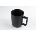 Mug Fika, black colour, H8.5x10.5cm, 400ml