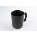 Mug Fika, black colour, H8.5x10.5cm, 400ml