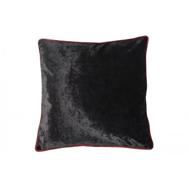 Decorative pillowcase Celebrity, black/bordeaux trim 60x60cm