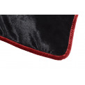 Decorative pillowcase Celebrity, black/bordeaux trim 60x60cm