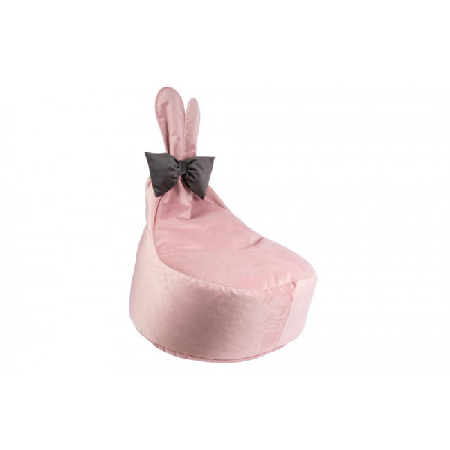 Kids Bean Bag Rabbit AD, pink/grey, H50x50x60cm