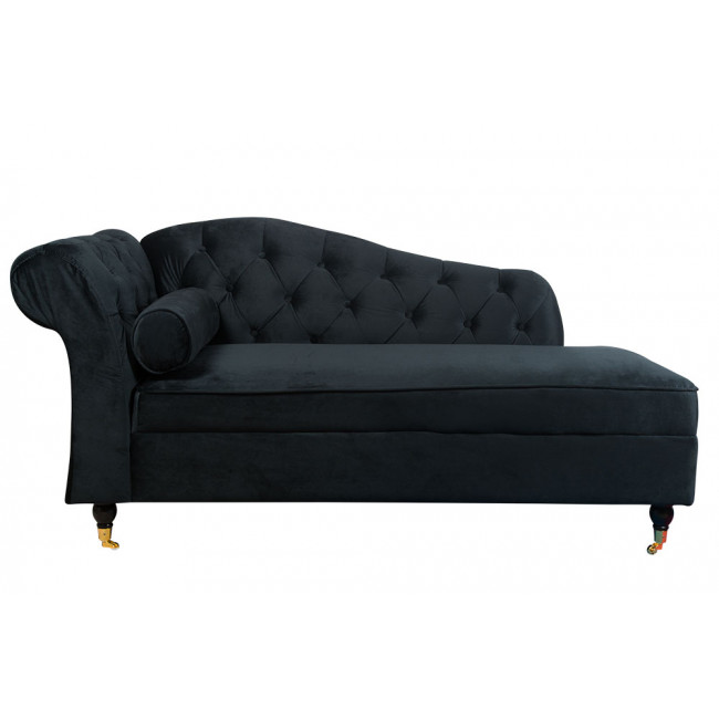 Lamamissohva Chesterfield L, must, 164x70x83cm, istumisosa kõrgus 42cm