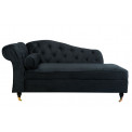 Lamamissohva Chesterfield L, must, 164x70x83cm, istumisosa kõrgus 42cm