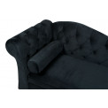 Lamamissohva Chesterfield L, must, 164x70x83cm, istumisosa kõrgus 42cm