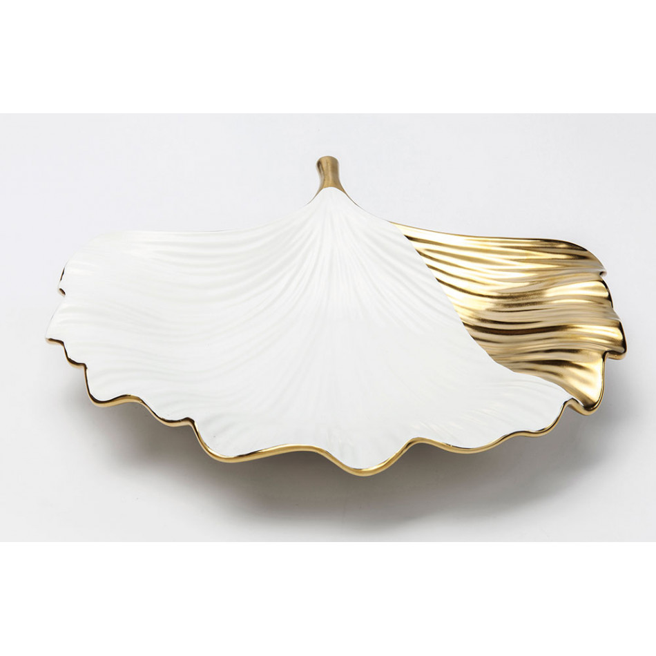 Decorative dish Ginkgo Elegance Rim, 5.7x28x28cm