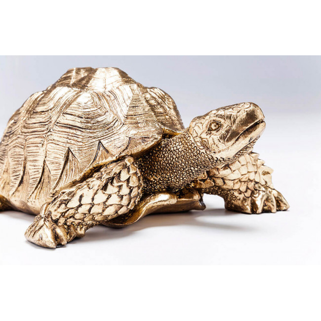 Decorative figurine Turtle, gold, 11x26x30cm