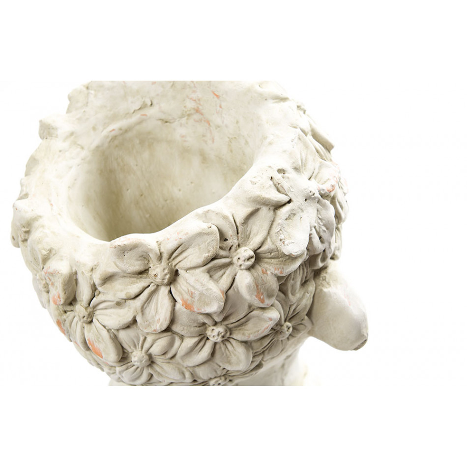 Flower pot Antique, cream colour, 24x23x34cm