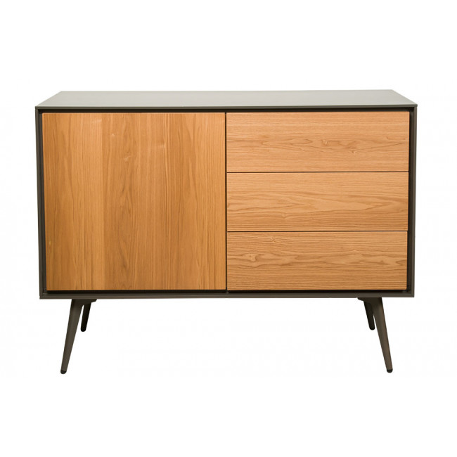 Sideboard Dallen, ash wood veneer, 110x40x85cm