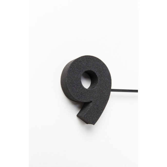 Wall clock Like Umbrella Black, Ø-100cm