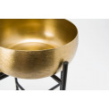 Decorative bowl on stand Lindi 41479,matt brass,24x17x17cm