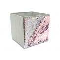 Storage box with sequin, 24x28x24cm