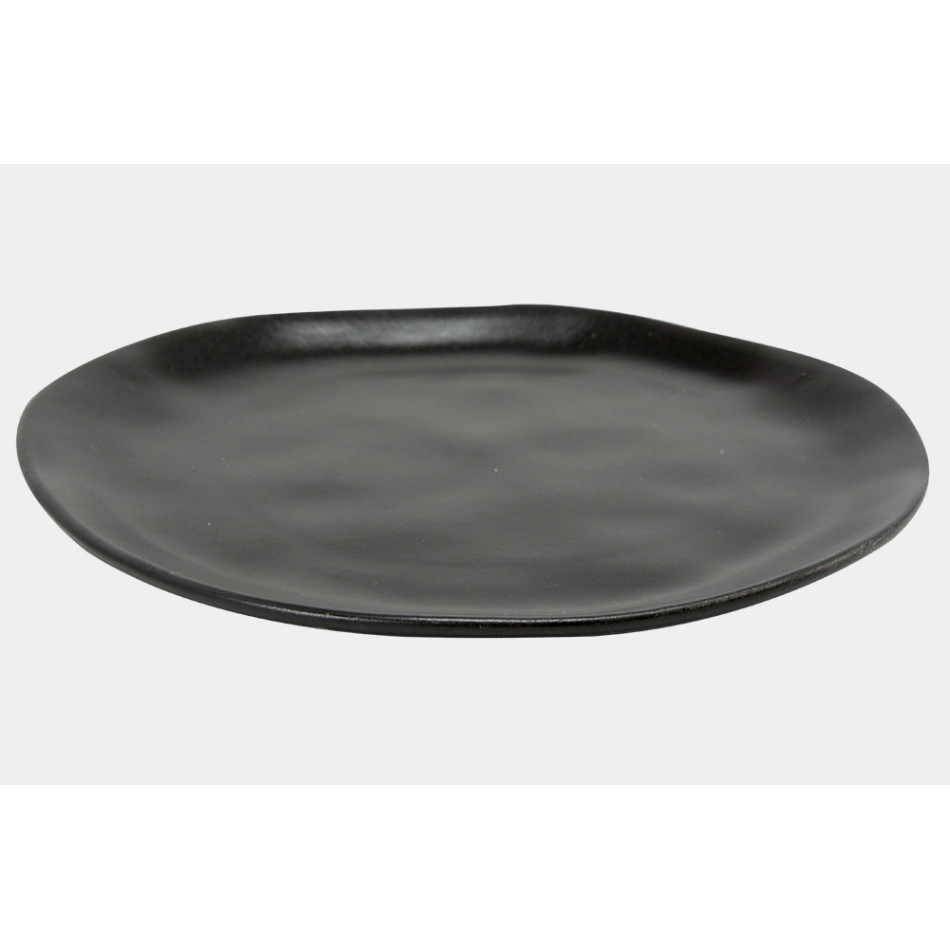 Dessert plate Terre, black, D20cm