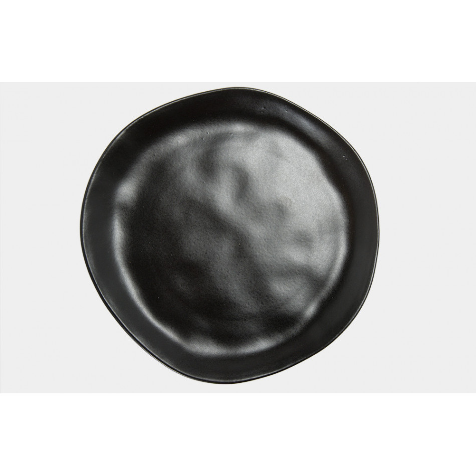 Dessert plate Terre, black, D20cm