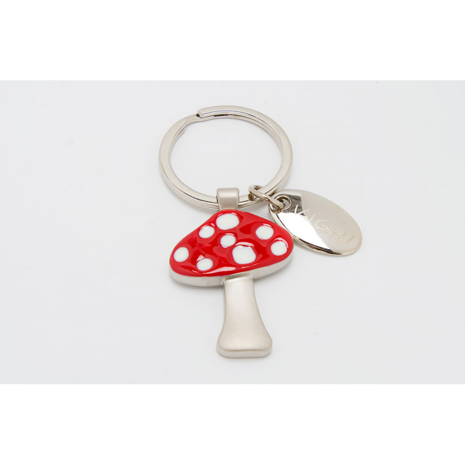 Keychain Mushroom, metal, 7.5cm