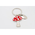 Keychain Mushroom, metal, 7.5cm