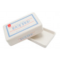 Butter tray Butter, white, 6.5x17.5x10.5cm