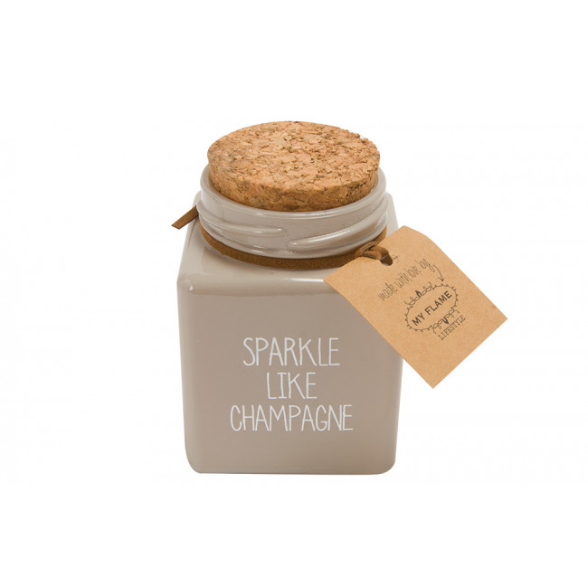 Scented soy candle Sparkle like champagne, figs