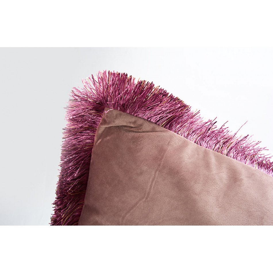 Pillow Selvino 33, mauve, velvet, 50x50cm