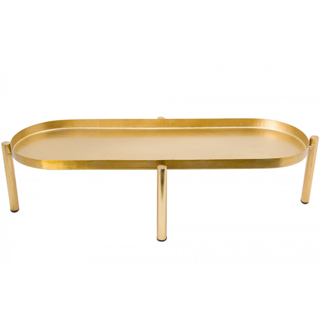 Tray 7591C, matt, with shiny brass enamel, 11x43.5x18