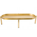 Tray 7591C, matt, with shiny brass enamel, 11x43.5x18