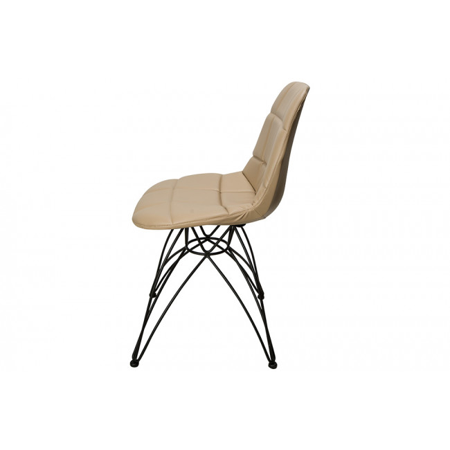 Chair Elon Silk, beige, 47x49x85cm