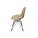 Chair Elon Silk, beige, 47x49x85cm