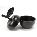 Decorative bowl Apple, black, D9xH13cm