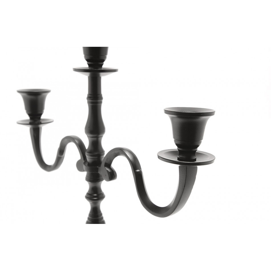 Candle holder Verena 3, black colour, 40cm