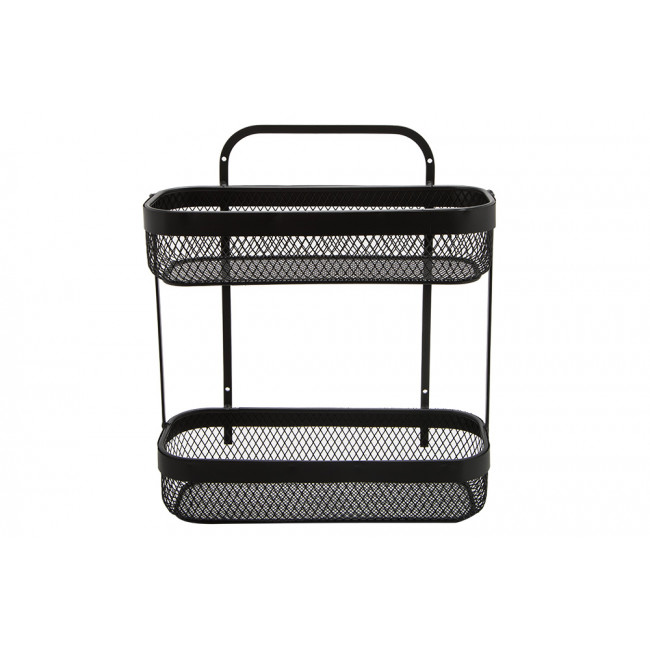 Metal shelf 2-storey Mayaj, H34.5x30.7x12cm