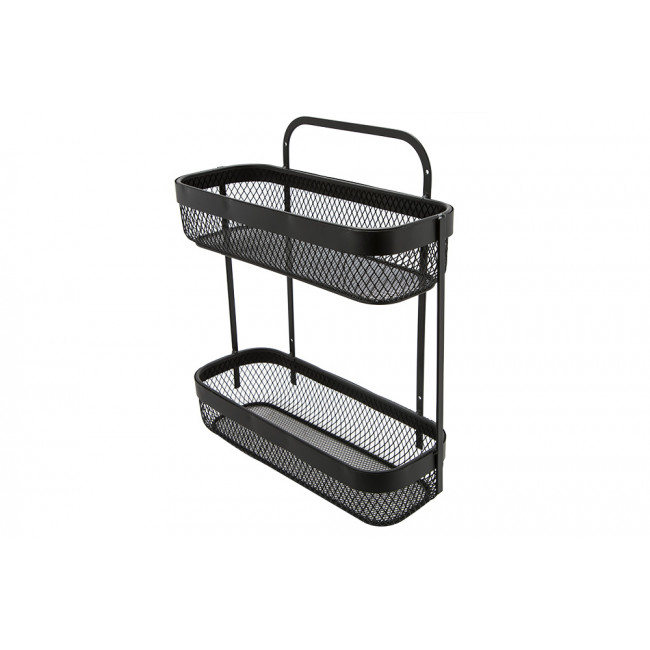 Metal shelf 2-storey Mayaj, H34.5x30.7x12cm