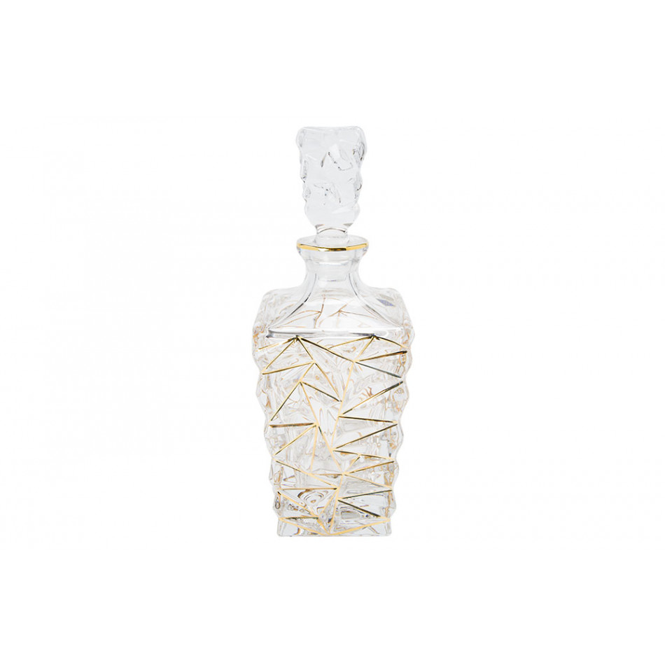 Decanter Glacier Golden, 900 ml, H29xD10cm