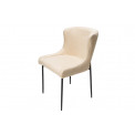 Dining chair Glam, cream, 64x81x51cm, seat 49cm