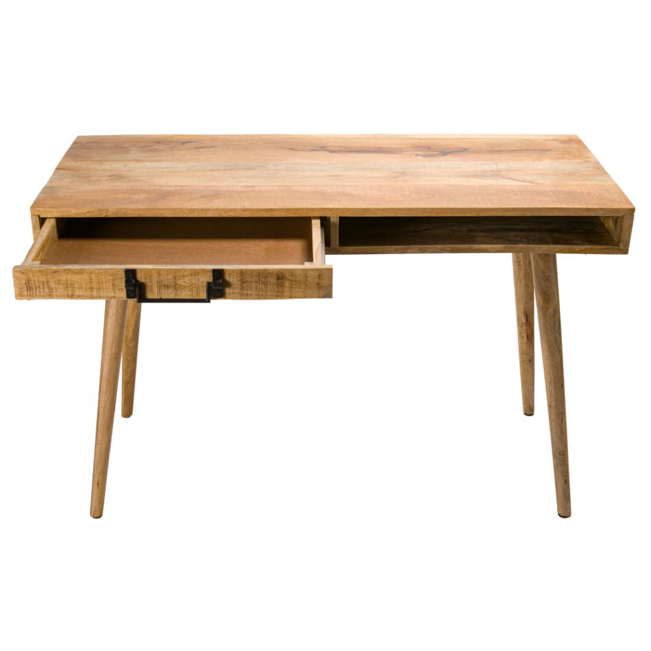 Desk Stiga with 1 drawer, mango, 118x50x76cm