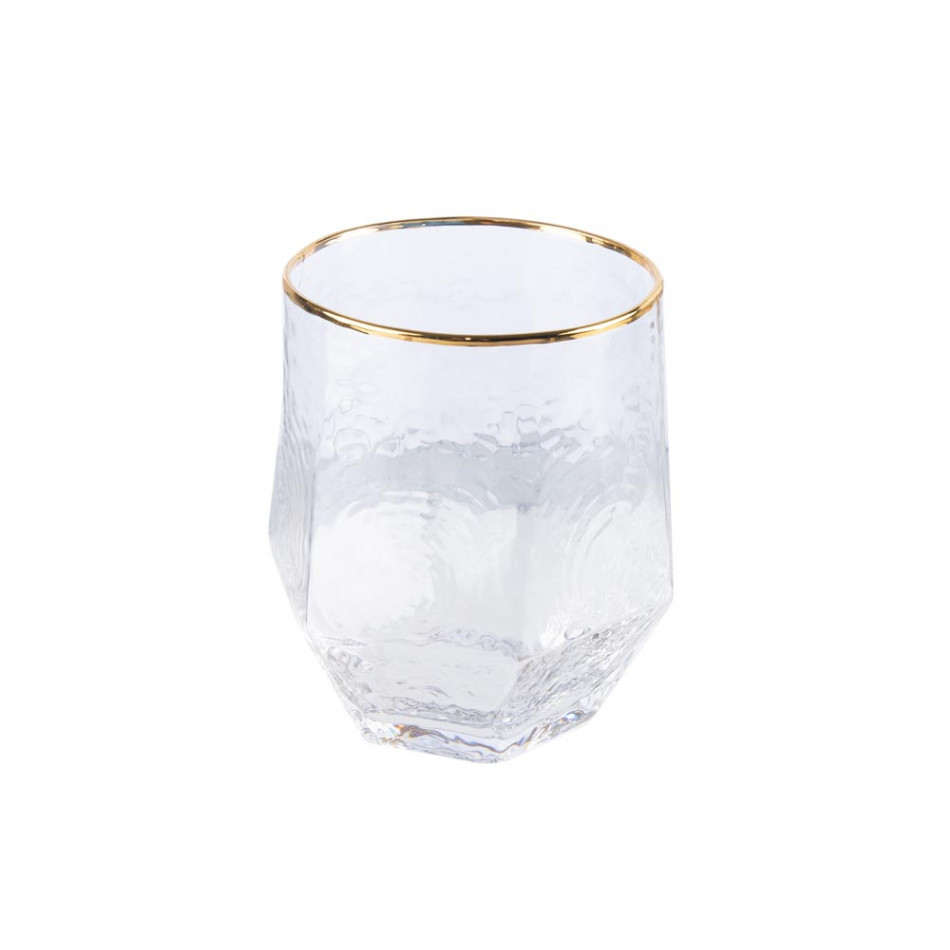 Water tumbler, gold, H10.5, D8-9.5 cm, 450ml