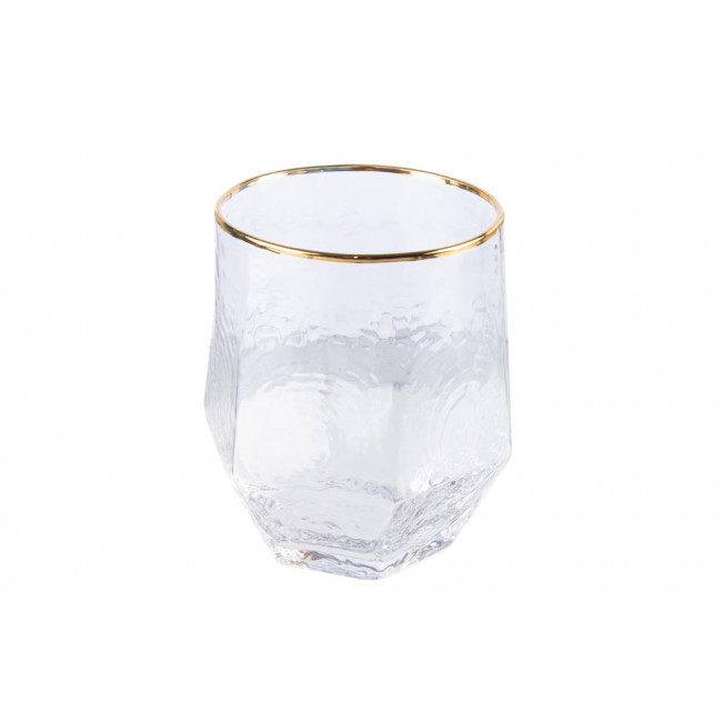 Water tumbler, gold, H10.5, D8-9.5 cm, 450ml