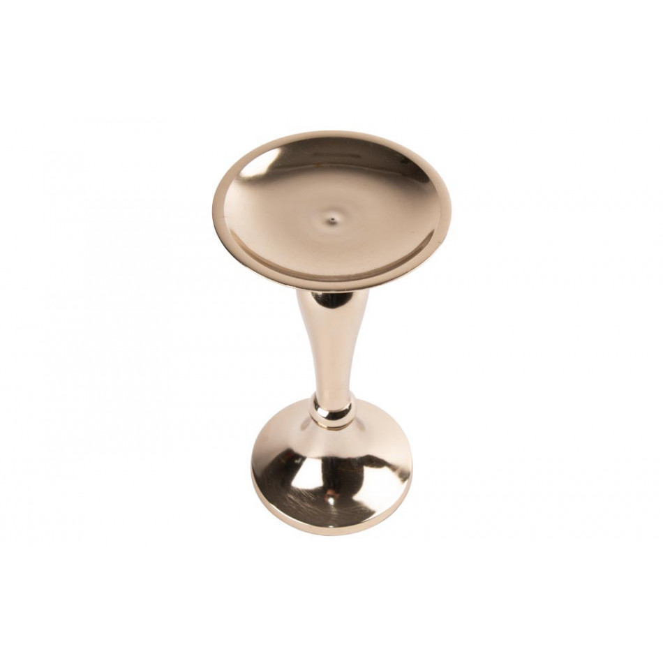 Candle stand Vellore, champagne/gold, H21cm x D11cm