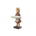 Decorative figure Female cat with crown, 16.5x15x29.5cm