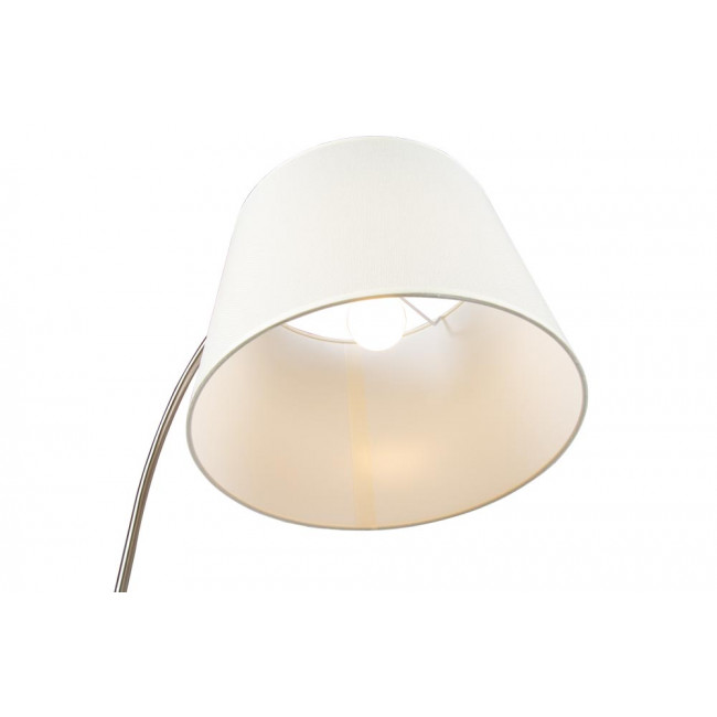 Floor lamp Sentor, white/silver color, H174x64x36cm, E27 60W