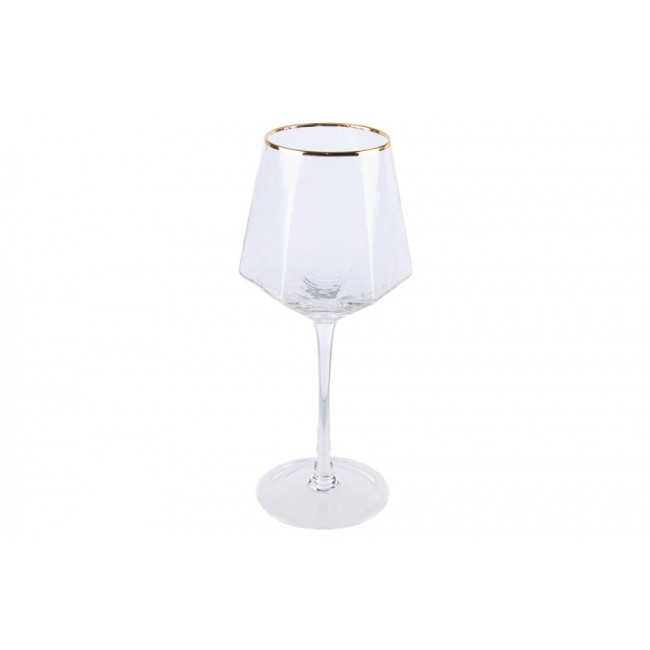 Red wine glass Bomond, gold, H22.5, D6.5-9 cm, 400ml