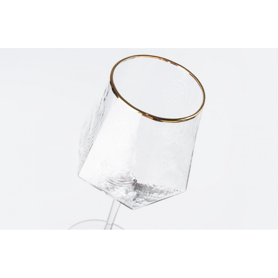 Red wine glass Bomond, gold, H22.5, D6.5-9 cm, 400ml